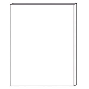 DarkOak Vanity Hanging Base Decorative Door Panel - 22"W X 24"H  