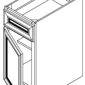 Modern White Base Cabinet 09'  
