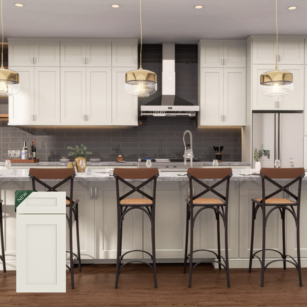 Cream White BASE CABINET 09′