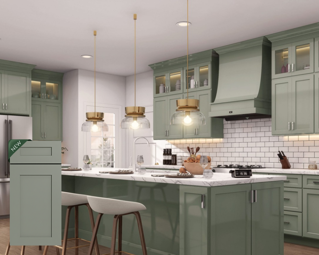 Shaker Style Sample Door – Sage Green